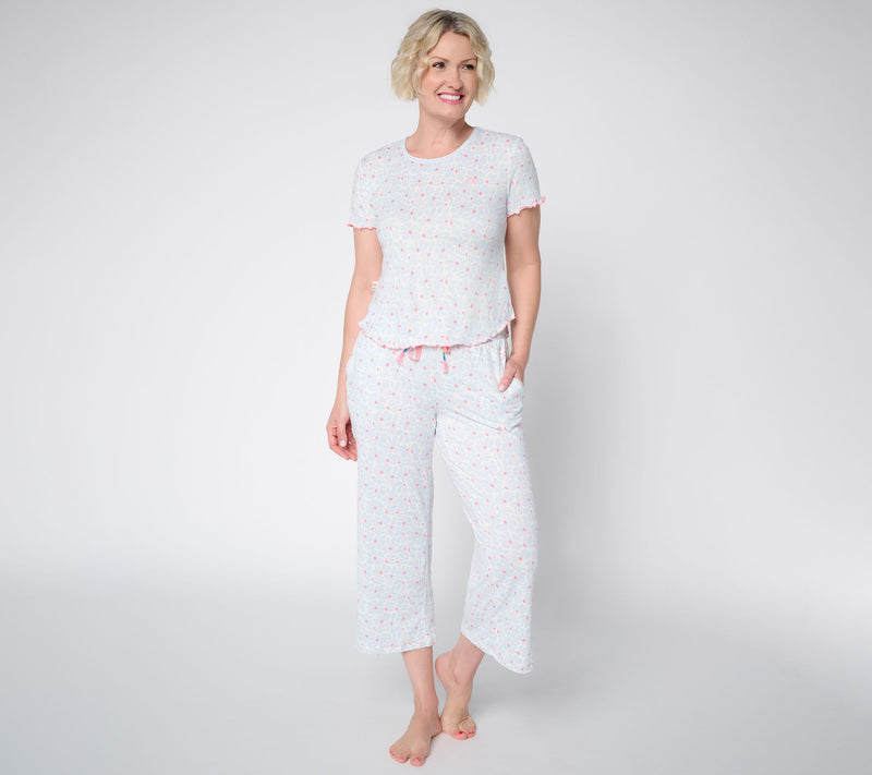 Ocean Pacific Brushed Knit Short Sleeve Pajama Set — View 11