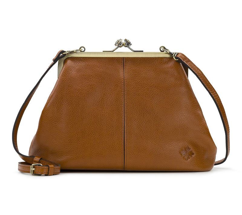 Patricia Nash Sofia Frame Crossbody - Rugged Natural Grain — View 9