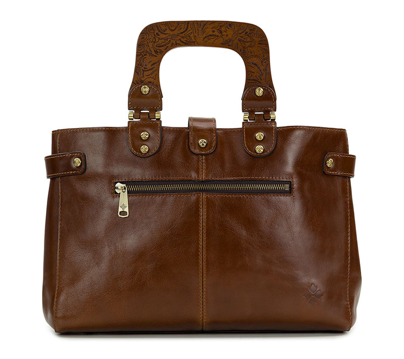 Patricia Nash Sancia Woven Satchel - Vintage Distressed — View 2