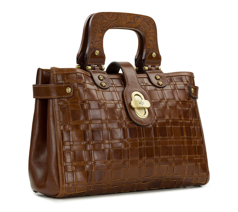 Patricia Nash Sancia Woven Satchel - Vintage Distressed — View 3