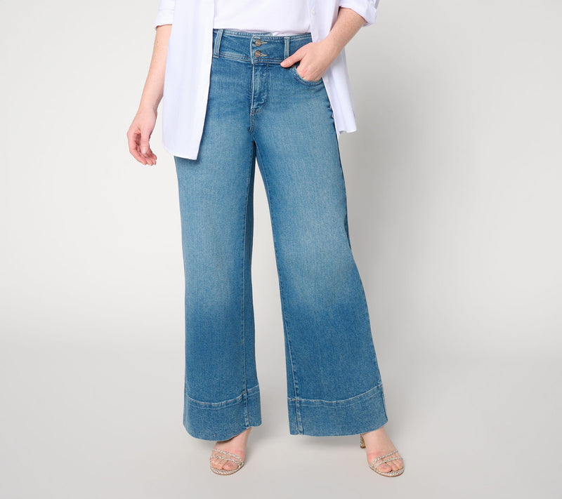 NYDJ Teresa Regular Wide-Leg w/ Wide Waistband & Hem — View 11