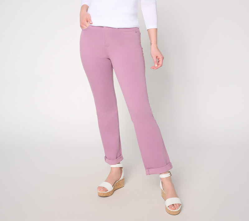 NYDJ Sure Stretch Marilyn Straight-Leg Roll Cuff Jeans — Main view