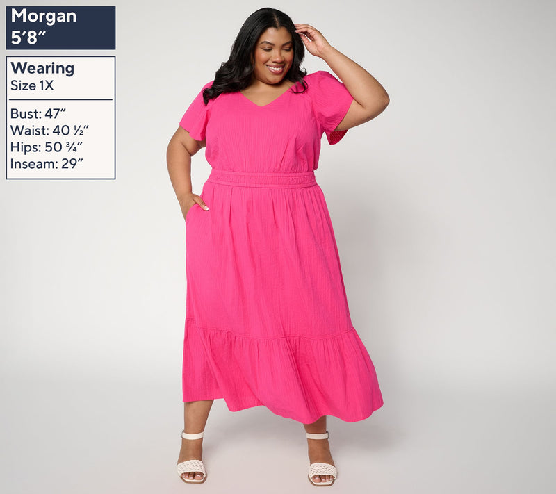 Mally Roncal Regular Summer Lovin Seersucker Maxi Dress — View 8