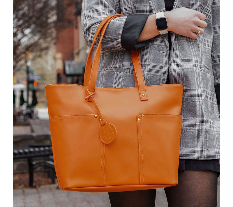 Youzey Vegan Leather Tote Bag — View 8