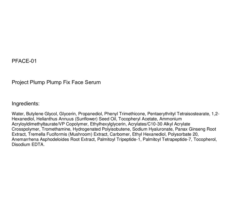 Project Plump Plump Fix Face Serum — View 3