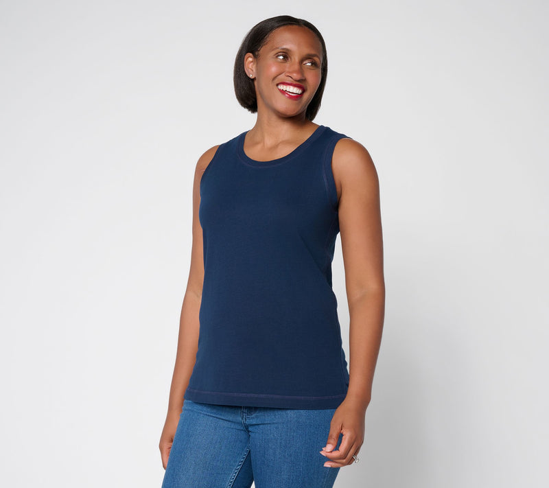 AnyBody Washed Cotton Jersey Tank Top — View 13