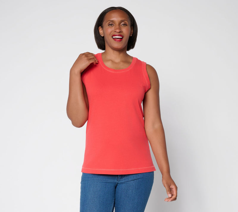 AnyBody Washed Cotton Jersey Tank Top — View 16