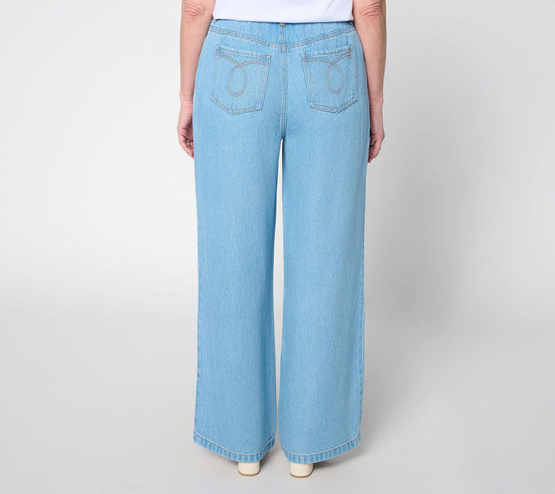 Flowee by Aimee Kestenberg Regular Jeans with Back Elastic Waist — View 8