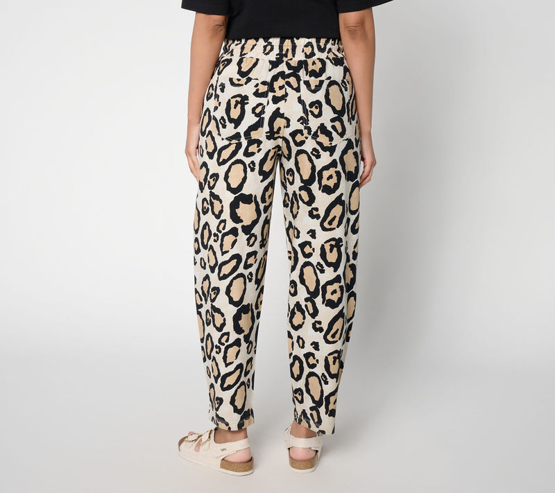 Revive by Aimee Kestenberg Barrel Leg Knit Pull-On Pants — View 4