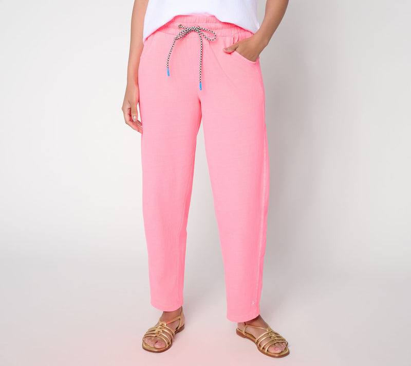 Revive by Aimee Kestenberg Barrel Leg Knit Pull-On Pants — View 11