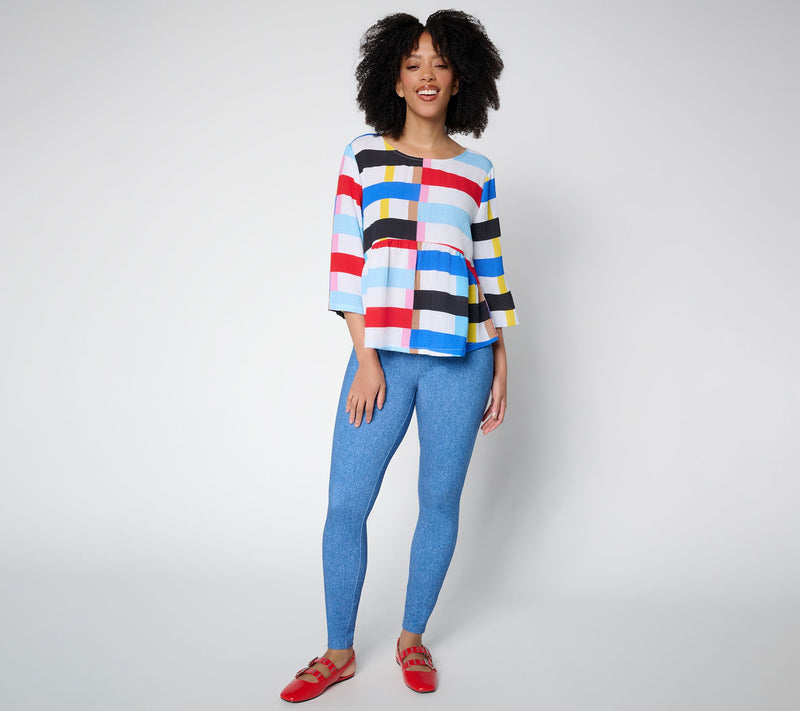 Airee by Aimee Kestenberg A-Line Top with Flounce Hem — View 5