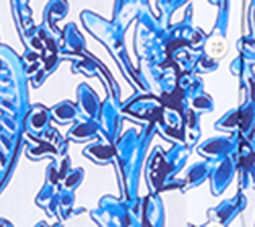 Airee by Aimee Kestenberg Printed Button Front Trapez Dress — View 9