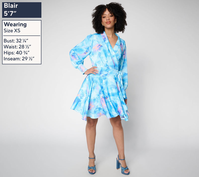 Silkee by Aimee Kestenberg Get Outta Here A-Line Wrap Dress — View 3