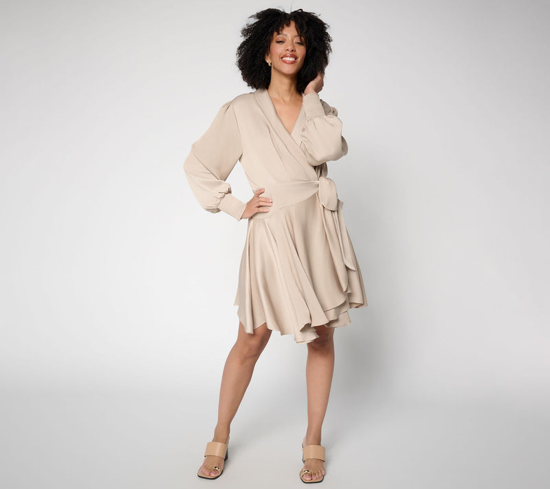 Silkee by Aimee Kestenberg Get Outta Here A-Line Wrap Dress — View 12