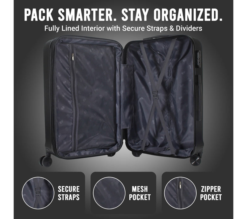 IZOD Zane ABS 20" Carry-On Luggage -LightweightExpandable — View 6