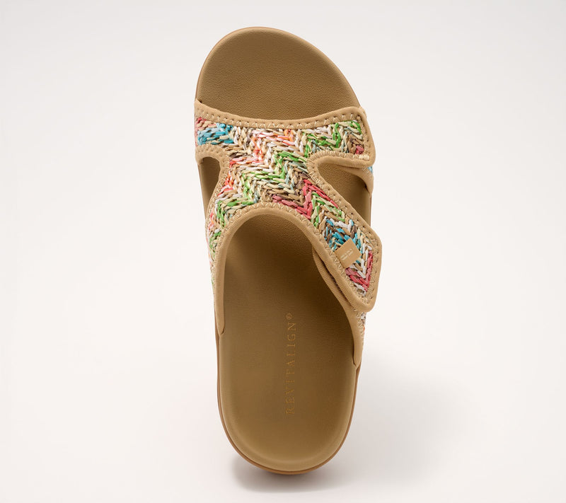 Revitalign Orthotic Adjustable Raffia Sandals - Kholo Capri — View 16