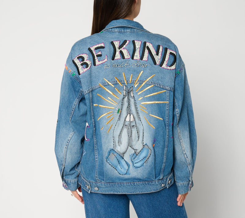 Curate by Aimee Kestenberg Embroidered Denim Jacket — View 6