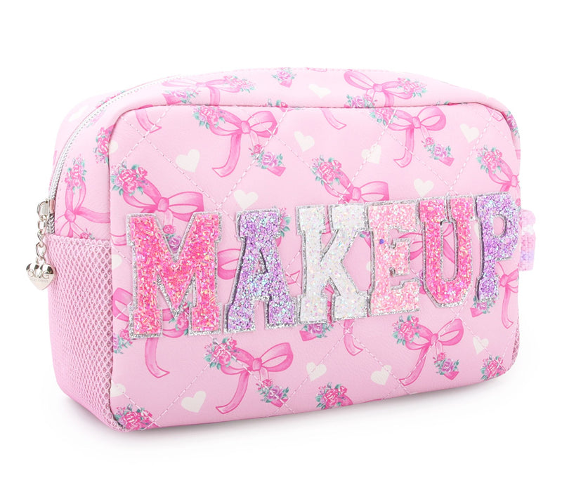 OMG Accessories Quilted Cosmetic Pouch — View 2
