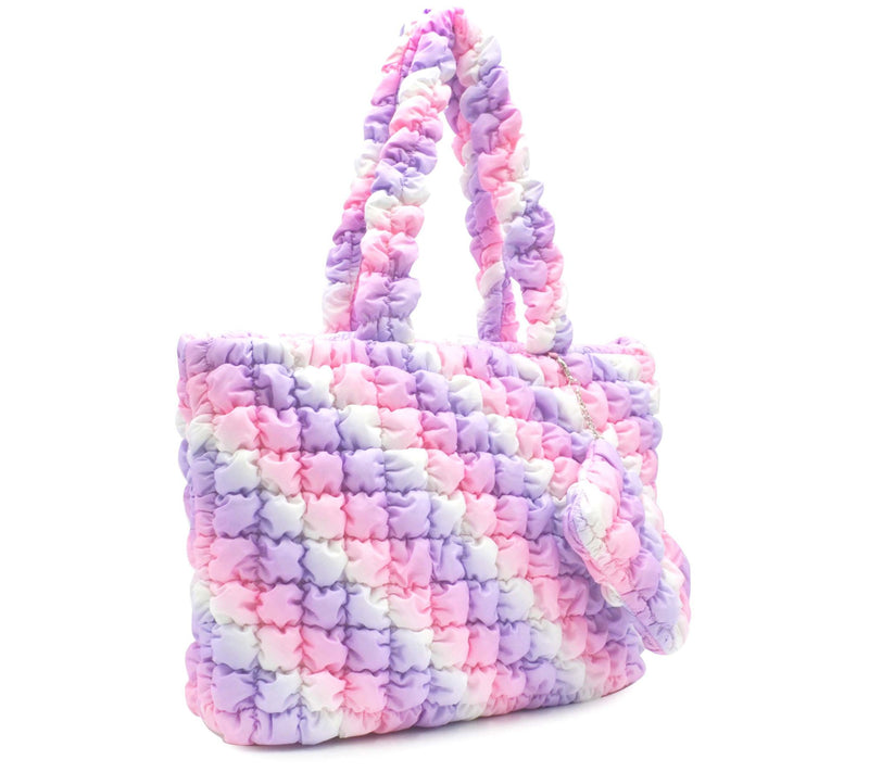 OMG Accessories Scrunch Tote with Coin Purse — View 11