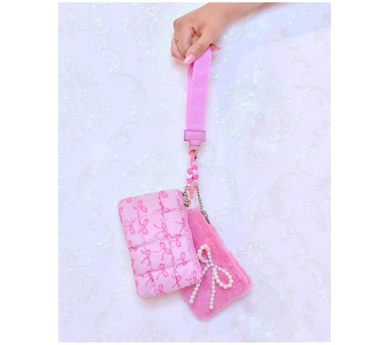OMG Accessories Double Coin Wristlet with Key Ring — View 6