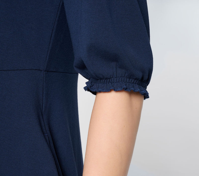 Ree by the Pioneer Woman Regular Puff Sleeve Knit Midi Dress — View 10