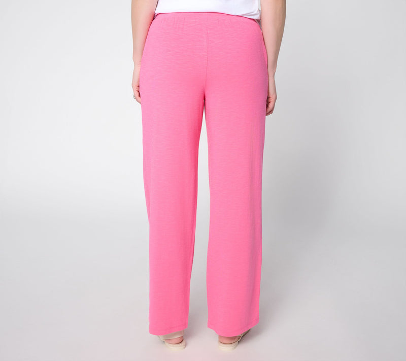 Belle by Kim Gravel Petite Slub Club Relaxed Pant — View 12