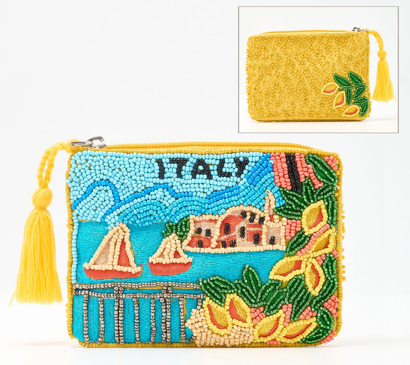 America & Beyond Beaded Postcard Pouches — Main view