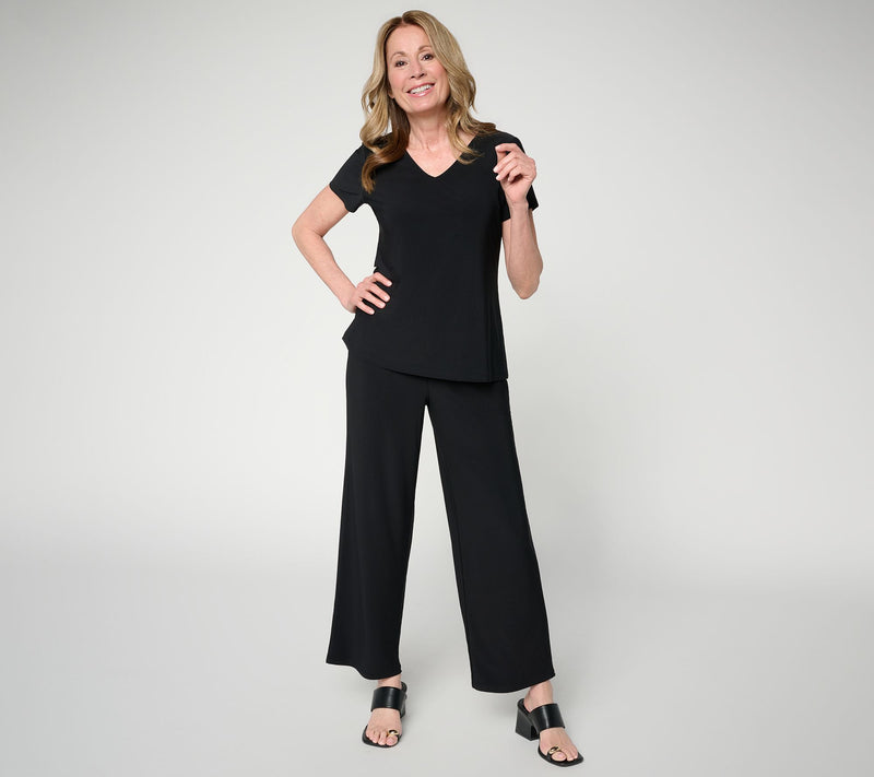 Attitudes by Renee Regular Como Jersey Top and Pant Set — Main view
