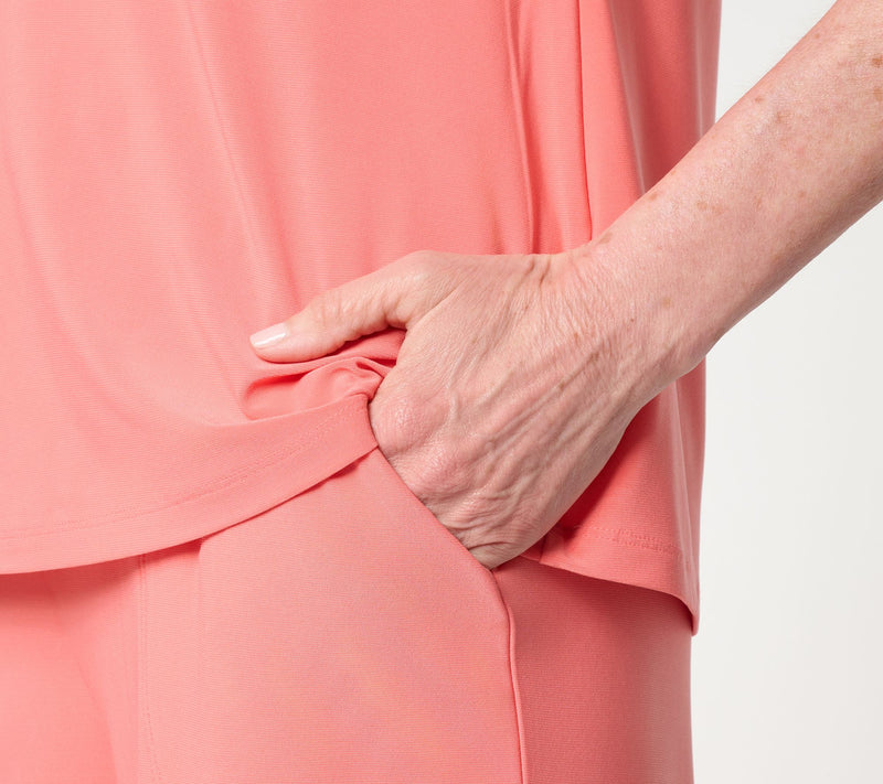 Attitudes by Renee Regular Como Jersey Top and Pant Set — View 11