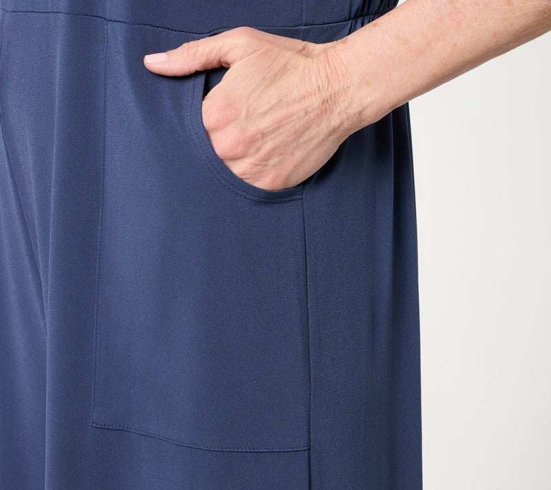 Attitudes by Renee Regular Como Jersey Overall Set — View 5