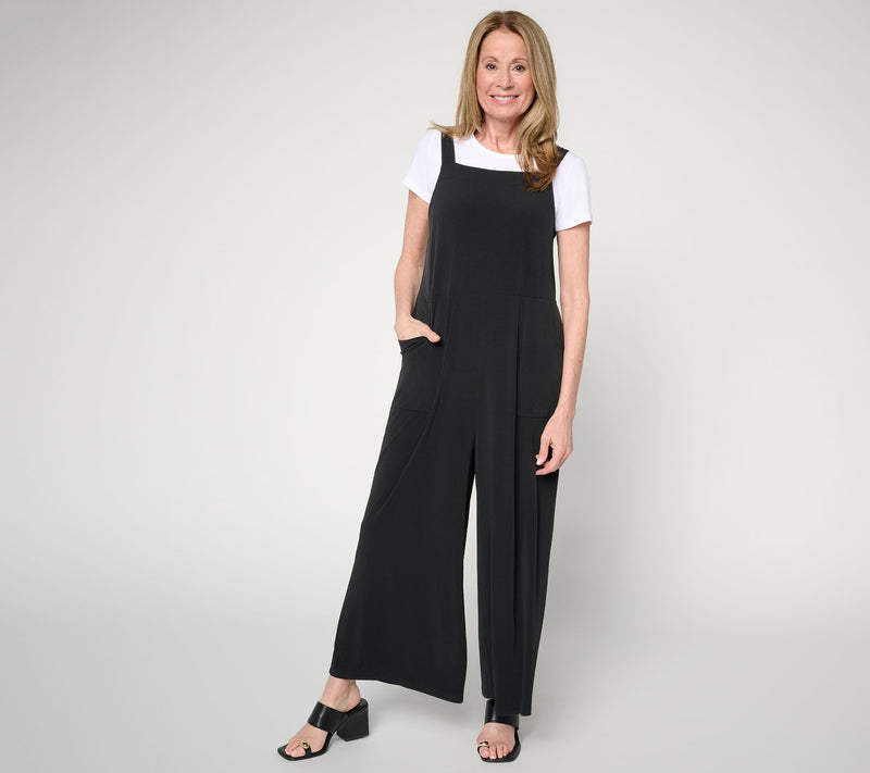 Attitudes by Renee Petite Como Jersey Overall Set — View 8