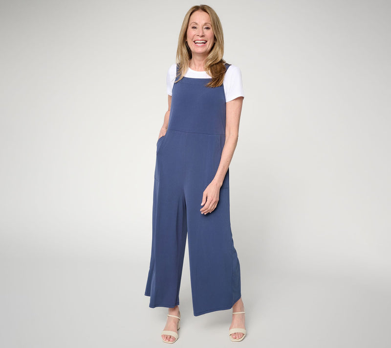 Attitudes by Renee Petite Como Jersey Overall Set — Main view
