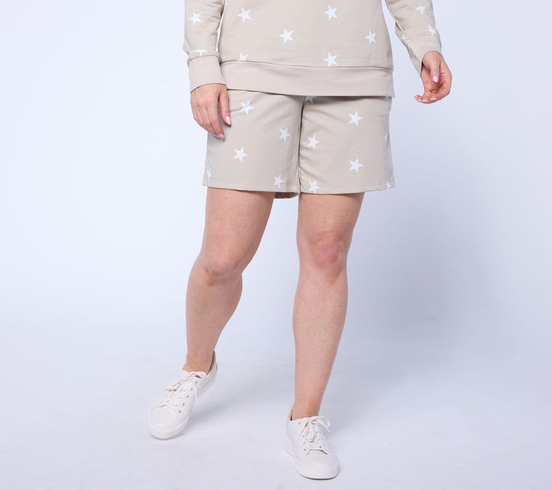 Liberty Belles by Kim Gravel Regular 7" French Terry Star Shorts — View 5
