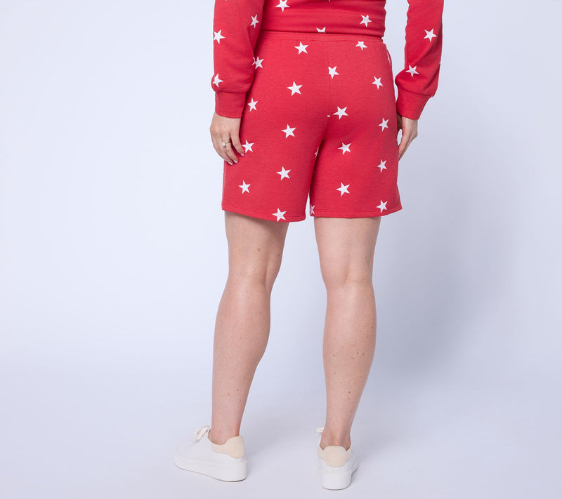 Liberty Belles by Kim Gravel Petite 6" French Terry Star Shorts — View 10