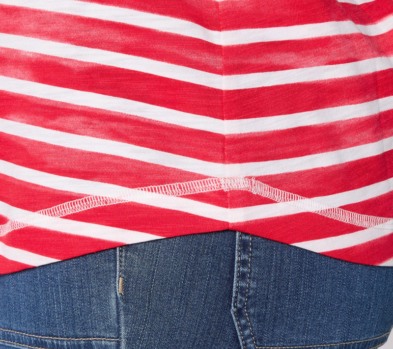 Liberty Belles by Kim Gravel The Stripe is Right Center Seam Top — View 6