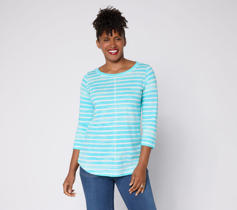 Liberty Belles by Kim Gravel The Stripe is Right Center Seam Top — View 12
