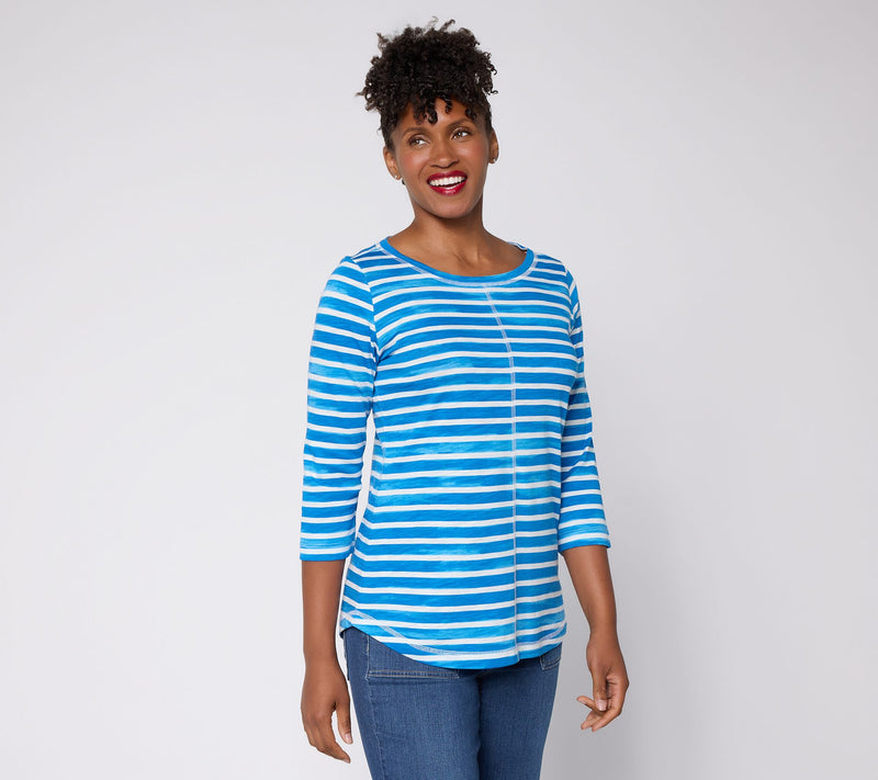 Liberty Belles by Kim Gravel The Stripe is Right Center Seam Top — View 15