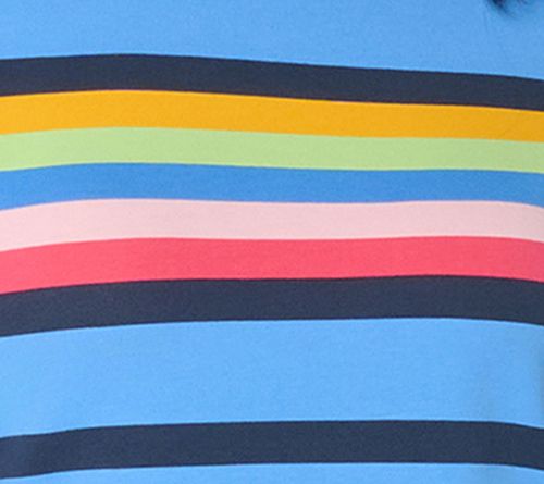 Liberty Belles by Kim Gravel TripleLuxe Knit Summer Splash Striped Top — View 4
