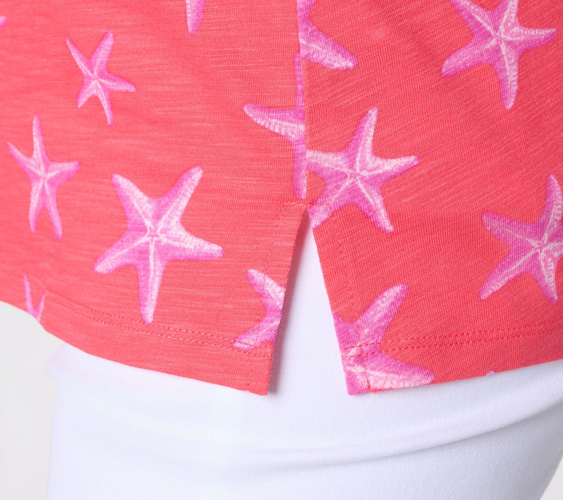 Liberty Belles by Kim Gravel Slub Knit Baby I'm a Starfish Top — View 6