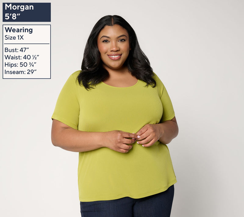 Susan Graver Essentials Liquid Knit Set of 3 Tops — View 10