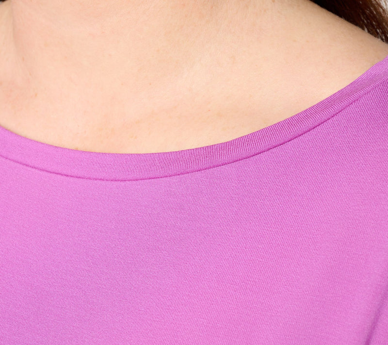 Susan Graver Essentials Rayon Allure Knit Ballet A-Line Top — View 8