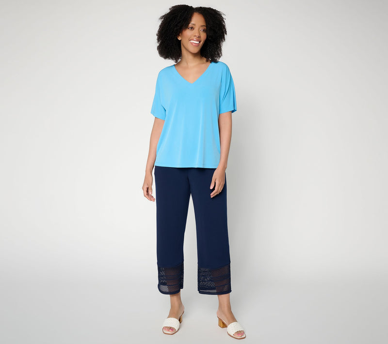 Susan Graver Essentials Liquid Knit Dolman Sleeve Top — View 5