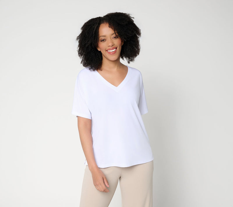Susan Graver Essentials Liquid Knit Dolman Sleeve Top — View 13