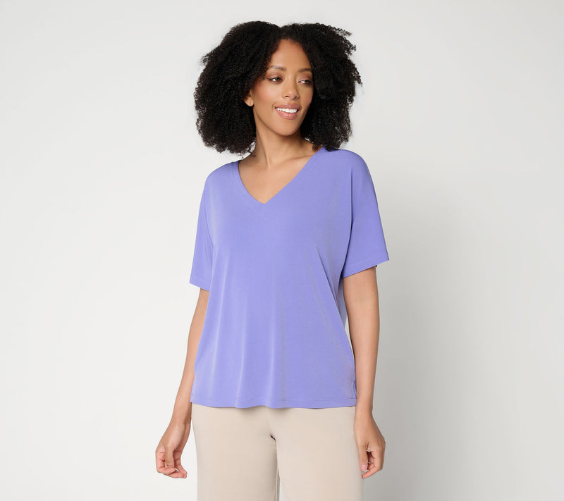 Susan Graver Essentials Liquid Knit Dolman Sleeve Top — View 15