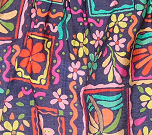 Susan Graver Printed Woven Henley Sleeveless Top — View 7