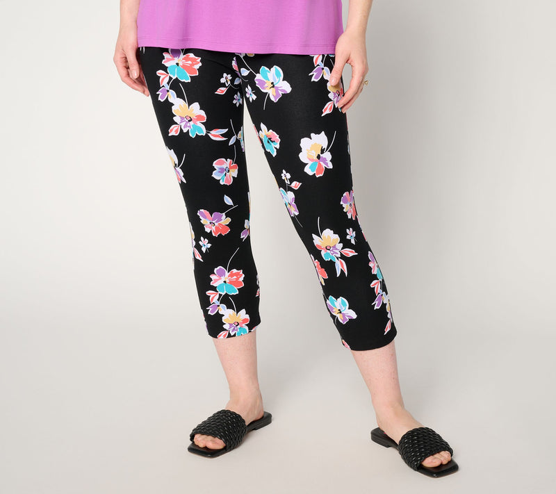 Susan Graver Weekend Regular Premium Stretch Aire Slim Leg Capri Pants — Main view