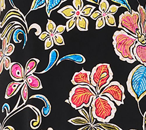 Susan Graver Petite Liquid Knit A-Line Dress in Prints or Slids — View 10