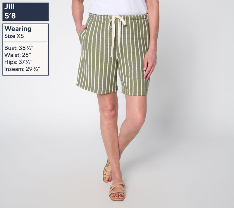 Peace Love World Honeycomb Knit Shorts — View 2