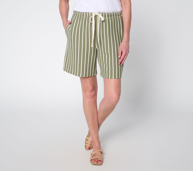 Peace Love World Honeycomb Knit Shorts — Main view