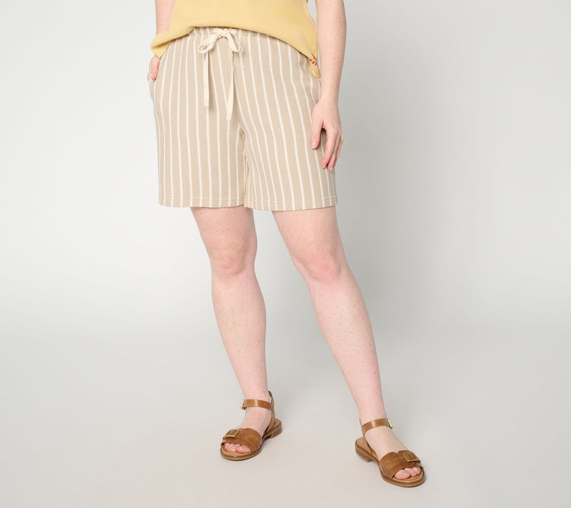 Peace Love World Honeycomb Knit Shorts — View 17